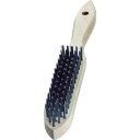 【SALE価格】LESSMANN 剣先5行 木柄ハンドブラシ 鋼線 ( 100051 ) LESSMANN社