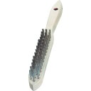 【SALE価格】LESSMANN 剣先3行 木柄ハンドブラシ ステンレス線 ( 103731 ) LESSMANN社