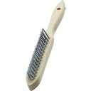 【SALE価格】LESSMANN 3行リベット 木柄ハンドブラシ ステンレス線 ( 120811 ) LESSMANN社