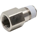 PISCO チューブフィッティング 延長継手ブッシュ おねじR1/4 めねじRc1/4 ( PF02-02 ) (株)日本ピスコ