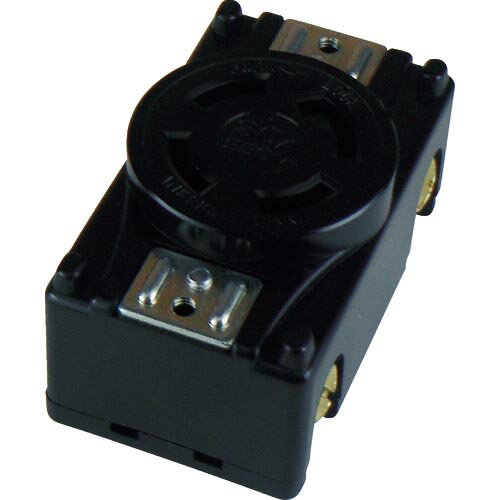 アメリカン電機 引掛形 パネル用コンセント 接地3P30A250V ( 4320-P ) アメリカン電機(株)