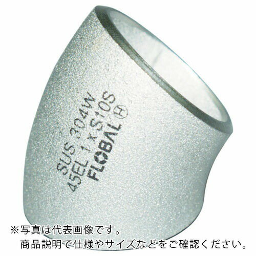 FLOBAL 45°エルボ(ロング)S10S 09100028 ( B-45EL-10S-80A ) フローバル(株)