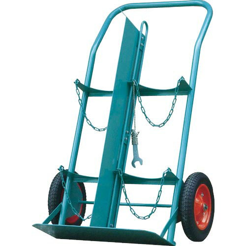 KS ( カミマル ) ボンベ運搬車(仕切板付) 酸素7000L容器、アセチレン7.0kg容器用 ( KS-COMPACT-P )