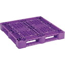 NPC プラスチックパレットSLA-1111 片面四方差し パープル ( SLA-1111-PL ) 日本プラパレット(株)
