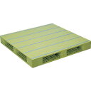 NPC プラスチックパレット ZFR-1212E 両面四方差し ライトグリーン ( ZFR-1212E-LG ) 日本プラパレット(株) 【メーカー取寄】