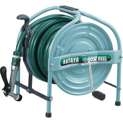 ハタヤ テツノホースリール(グリーン)21m防藻ホース レバーノズル グリーン ( HSA-20N-G ) (株)ハタヤ..