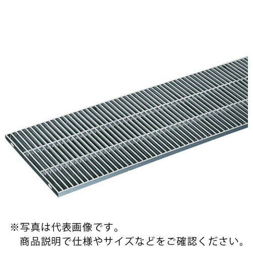 奥岡 ステンレス製 側溝用 グレーチング 本体幅150×高さ15 P15 ノンスリップ ( OSG4-NS 15-10C ) (株)奥岡製作所