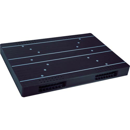 RISU ( 岐阜プラスチック工業 ) リサイクルパレット 576503 JCK-R2 110160両面二方差し 黒 ( JCK-R2-110160 BK ) 【メーカー取寄】