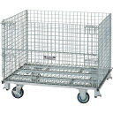 TRUSCO ネットパレットキャスター付 1000X1200X995 700kg ( T1012AGNS ) トラスコ中山(株)(4)