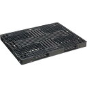 NPC 輸出梱包用プラスチックパレットEXM-1411 両面四方差し 黒 ( EXM-1411-F-BK ) 日本プラパレット(株) 【メーカー取寄】