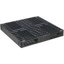 NPC 輸出梱包用プラスチックパレットEXS-1111 両面二方差し 黒 ( EXS-1111-F-BK ) 日本プラパレット(株) 【メーカー取寄】