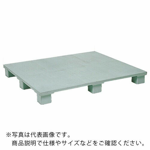 NPC プラスチックパレットSXー1109E4 単面四方差し グレー ( SX-1109E4 ) 日本プラパレット(株)