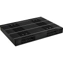 NPC プラスチックパレットZR-110140E-RR 両面二方差し 黒 ( ZR-110140E-RR-BK ) 日本プラパレット(株) 【メーカー取寄】