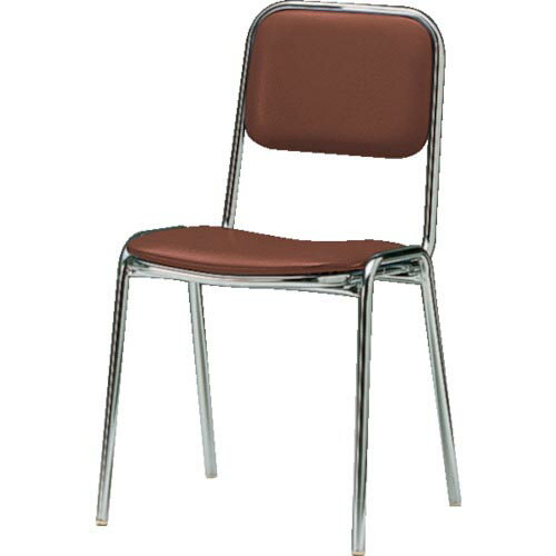 TOKIO ( 藤沢工業 ) 食堂用チェア 全幅×全高(mm):423×761 ブラウン ( FSC-200-BR )
