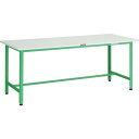 TRUSCO 軽荷重作業台(300kg)AE型 1800X750XH740 基本タイプ ヤンググリーン色 ( AE-1800 YG ) トラスコ中山(株)