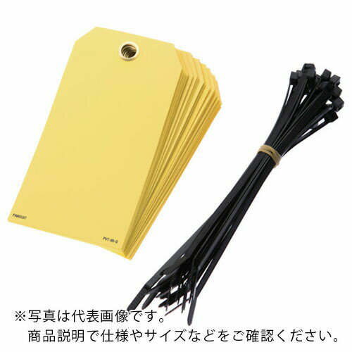 PANDUIT 書き込み用カラータグ 黄 (25枚入) ( PVT-95-Q ) パンドウイットコーポレーション