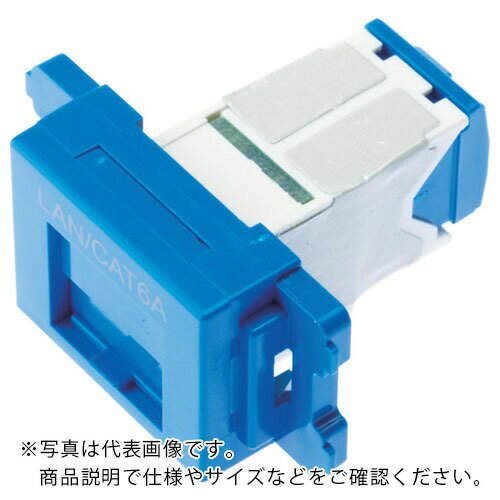 PANDUIT カテゴリ6AJISプレート用ジャックキット 青 ( JAOSSP6ATGBU ) パンドウイットコーポレーション