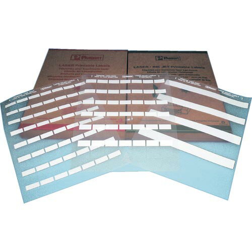 PANDUIT レーザープリンタ用セルフラミネートラベル ポリエステル 白 印字部縦12.7mmx横25.4mm 500枚入り ( S100X150YAJ-D ) パンドウイットコーポレーション