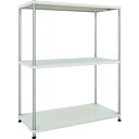 【SALE価格】TRUSCO スチールラック フェニックスラック 1200X600 3段 W色 抗菌粉体塗装 ( PER-5463-W ) トラスコ中山(株)