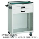 【SALE価格】TRUSCO ツールワゴン 600X400 浅1深1引出 幕板付 ヤンググリーン ( NTS-611P-YG ) トラスコ中山(株)
