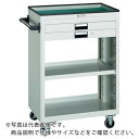 【SALE価格】TRUSCO ツールワゴン 600X400 浅型2引出付 ヤンググリーン ( NTS-620-YG ) トラスコ中山(株)