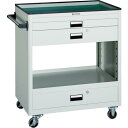 【SALE価格】TRUSCO ツールワゴン 750X500 浅2深1引出付 ホワイト ( NTS-712-W ) トラスコ中山(株)