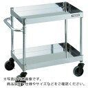 TRUSCO ステンレス製ワゴン クリーンフェニックスワゴン SUS430 W750×D500×H600 2段 ( CPE4-672 ) トラスコ中山(株)
