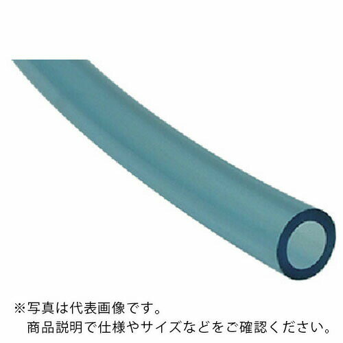 チヨダ ポリウレタンチューブ TEタッチチューブ 10mm/100m クリアブルー ( TE-10-