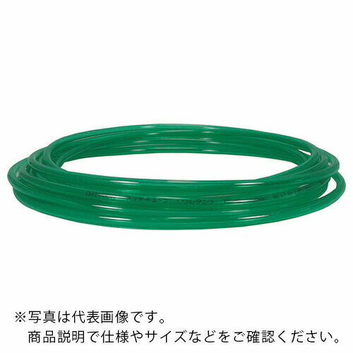 チヨダ TEタッチチューブ 4mm/20m クリアグリーン ( TE-4X2.5-20 CG ) 千代田通商(株)