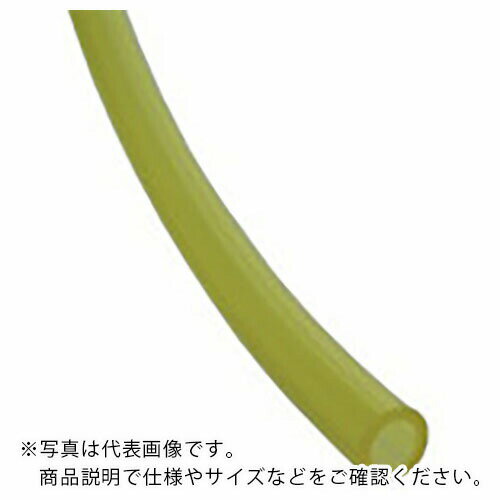 チヨダ ポリウレタンチューブ TEタッチチューブ 8mm/100m クリアイエロー ( TE-8-100 CY ) 千代田通商(株)