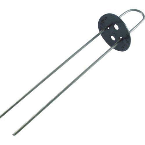 萩原 防草シート用 ヘアピン杭(押え板付) 黒 25cm ( HPK-25 ) 【200本セット】 萩原工業(株)