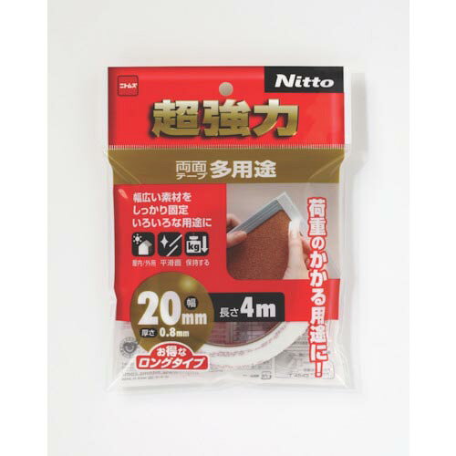 【SALE価格】ニトムズ 超強力両面テープ多用途20×4 ( T4543 )