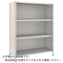 TRUSCO スチールラック 軽量棚背板・側板付 W1200XD450X1500 4段 ネオグレー ( 54X-24 NG(ネオグレー) ) トラスコ中山(株)