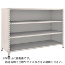 TRUSCO スチールラック 軽量棚背板・側板付 W1800XD600X1200 4段 ネオグレー 46W-24 NG(ネオグレー) ( 46W24 ) トラス...