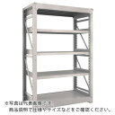 TRUSCO スチール製重量ボルト式棚 M10型 W1200×D620×H1815 5段 単体 ネオグレー ( M10-6465 NG(ネオグレー) ) トラス...
