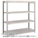 TRUSCO スチールラック M1.5型軽中量棚 1160×445×H1200 4段単体 ネオグレー ( M1.5-4444 NG(ネオグレー) ) トラスコ中山(株)