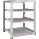 TRUSCO スチールラック M3型中量棚 900×921×H1200 4段 単体 ネオグレー ( M3-4394 NG(ネオグレー) ) トラスコ中山(株)