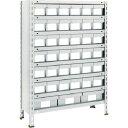 TRUSCO スチールラック 軽量棚875X300X1200樹脂引出NG小X36大X3 ネオグレー 43V-808E6F1 NG(ネオグレー) ( 43V808...