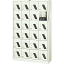 【SALE価格】TRUSCO シューズケース 24人用 1050X380XH1700 棚付 窓付 ( SC-24WM (タナイタツキ) ) トラスコ中山(株)