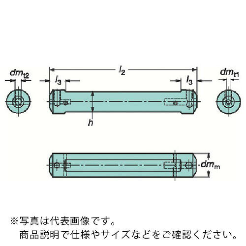 乐天商城 - サンドビック 円筒平取り付きシャンク コロターンXSアダプタ(425) ( CXS-A10-04 (425) )