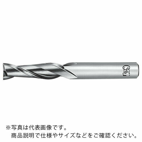 OSG 超硬スクエアエンドミル 2刃ロング 銅・アルミ合金用 刃径6.5mm シャンク径8mm 8502665 ( CA-RG-EDL-6.5(8502665) ) オーエスジー(株) ( OAH08 )