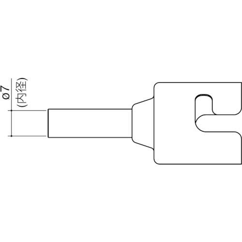 白光 ノズル シングル 7MM ( N51-04 )