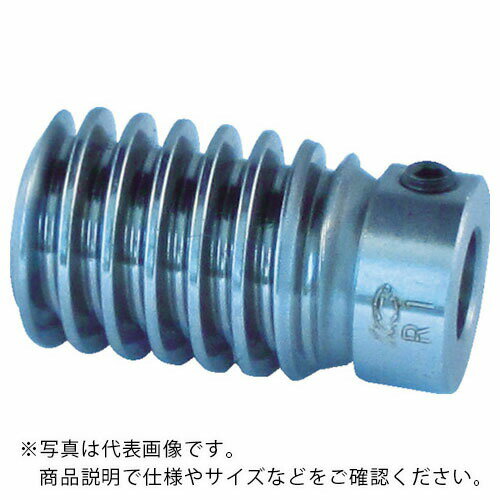 乐天商城 - KG ( 協育歯車工業 ) ウォーム モジュール1.0 圧力角20度(並歯) S45C 精密転造仕上 ( W1SR1+B-8 )