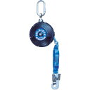 【SALE価格】TSUYORON ベルト巻取式墜落防止器具 ベルブロック ショックアブソーバ付き ベルト幅18mm×長さ6m BB-60(引寄ロープ付) ( B...