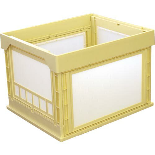 KUNIMORI プラスチック折畳みコンテナ パタコン N-107 イエロー ( 50191-N107-YE ) (株)国盛化学