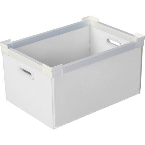 KUNIMORI プラダン NSコンテナ 40L(SWコーナー)ホワイト ( 78100-NS40L-WH ) (株)国盛化学