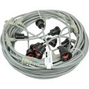 HASEGAWA 分岐ケーブル ESTシリーズ 20m 防水ソケット×10 ( EST1-20M-10L ) (株)長谷川製作所
