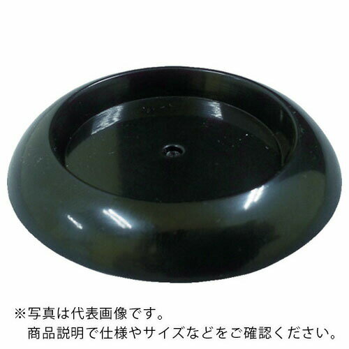 TRUSCO キャスタ-用受け皿 ゴム付 64MM 黒 ( TUR630-BK ) トラスコ中山(株