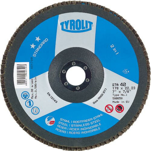 TYROLIT եåץǥ ɥ 125mm #40 ( 537095 ) 10祻åȡ TYROLIT