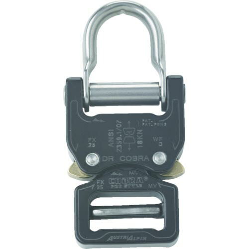 ALPIN COBRAプロスタイルANSI バックル 25MM Dリング ブラック ( FX25KVD ) AUSTRIALPIN社